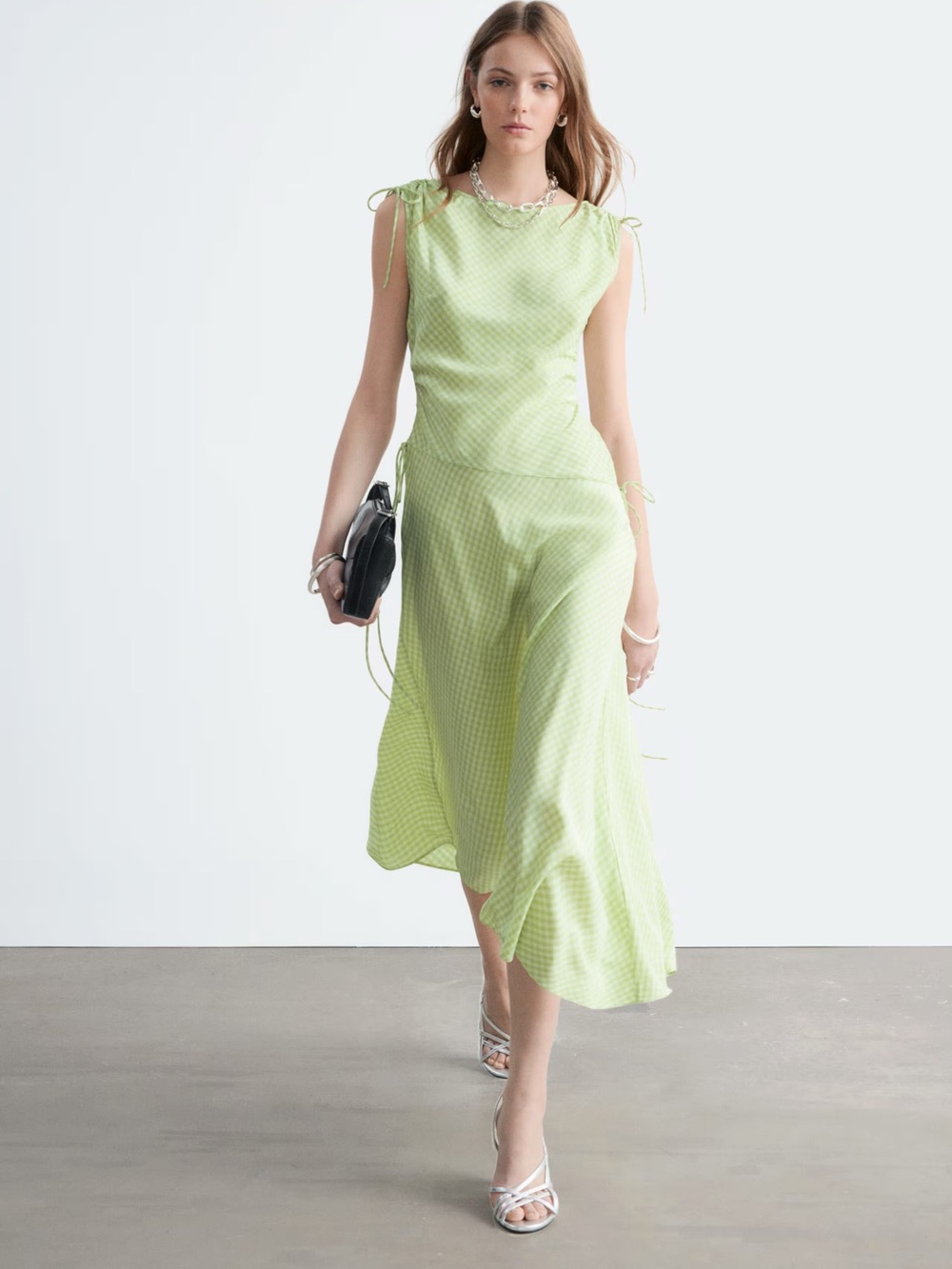 BNWT & Other Stories Asymmetrical Draped Midi Dress